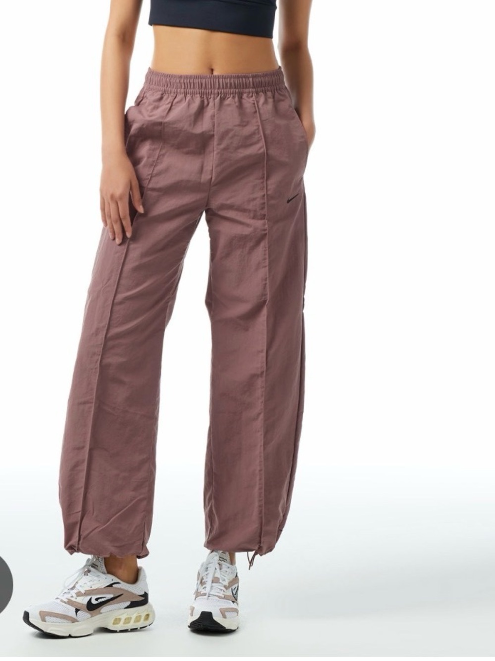 Nike Everything Woven Mid Rise Pant Size XXL in Smokey Mauve